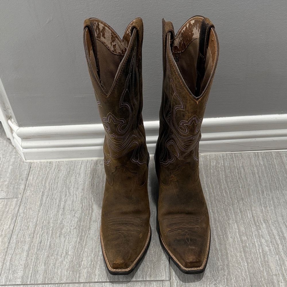 Round Up D Toe Western Boot